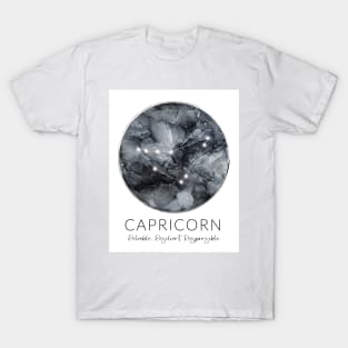 Capricorn Zodiac Moon Constellation T-Shirt